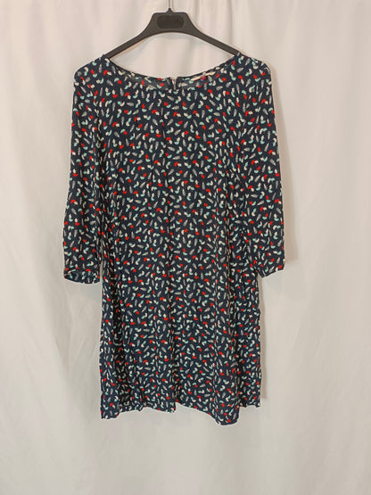 TOMMY HILFIGUER. Short blue printed Ts dress