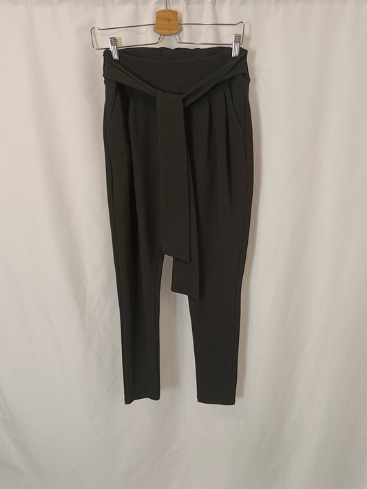 VALENTINA. Flowy black trousers Tm