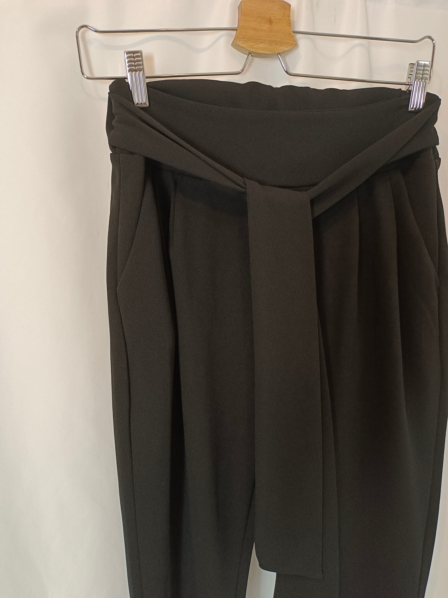 VALENTINA. Flowy black trousers Tm