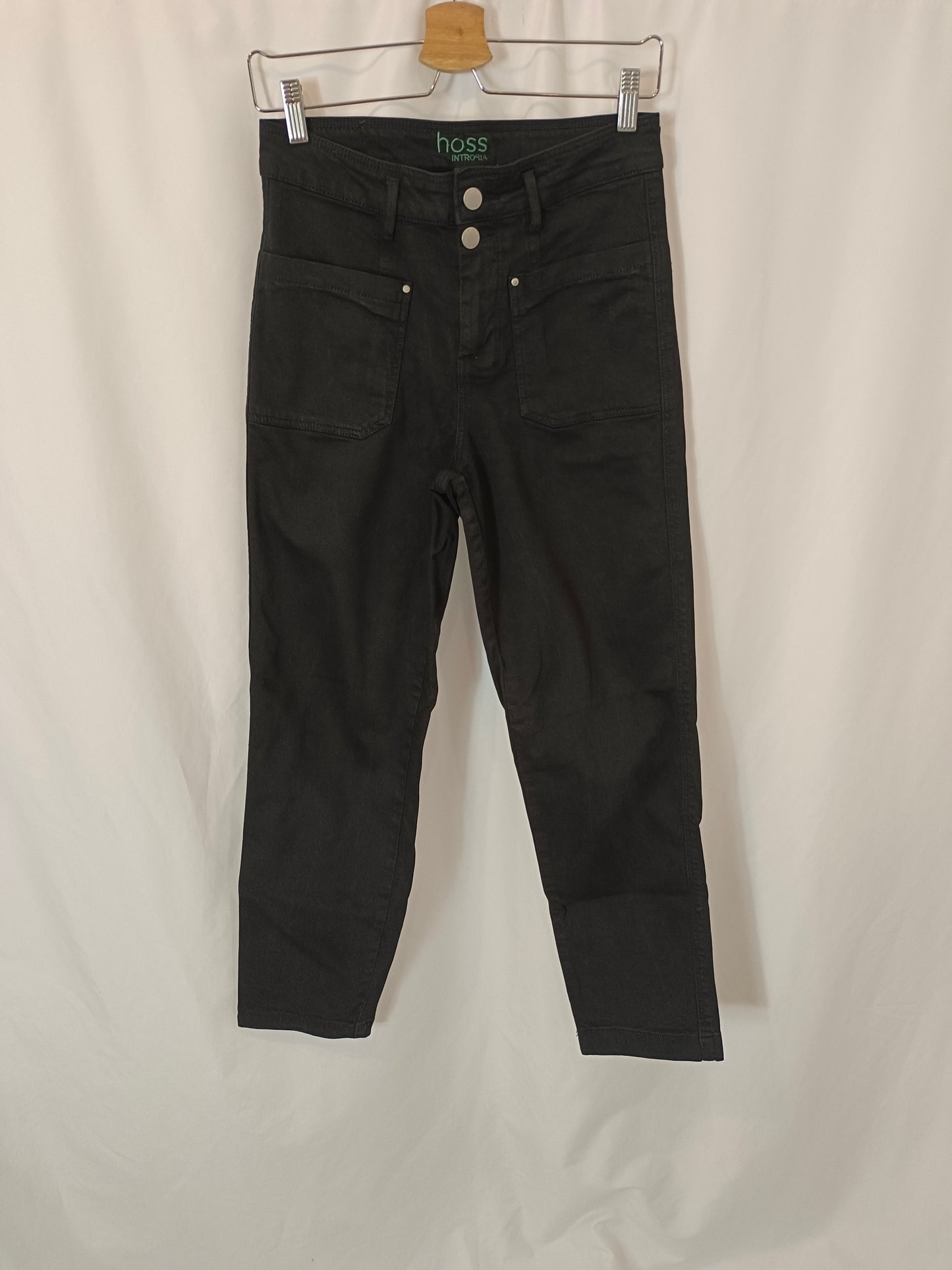 INTROPIA. Black denim trousers, size 36