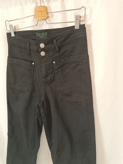 INTROPIA. Black denim trousers, size 36