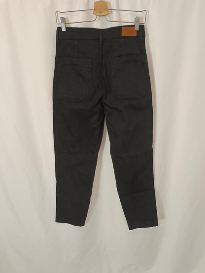 INTROPIA. Black denim trousers, size 36