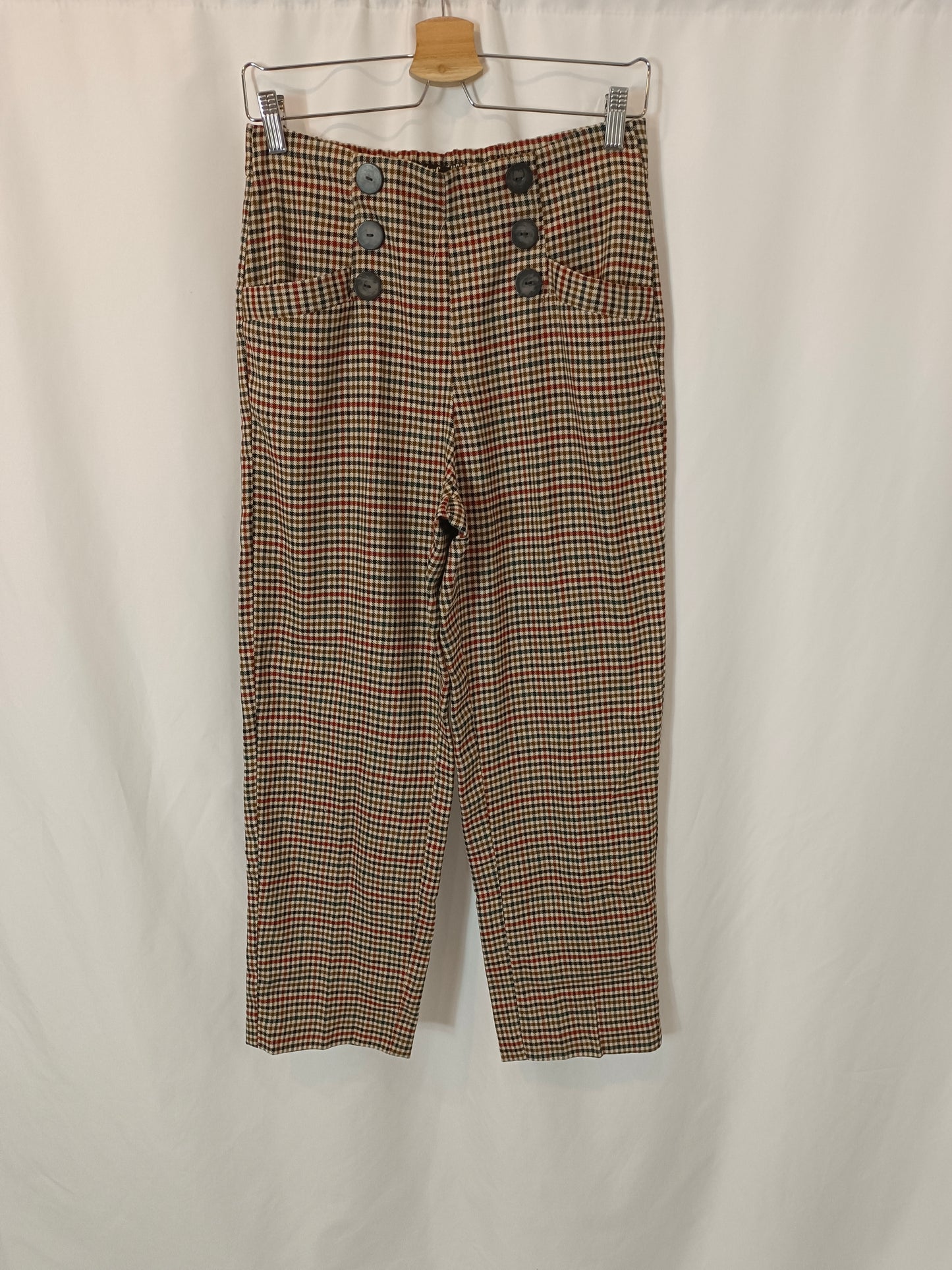 ZARA. Houndstooth Ts trousers