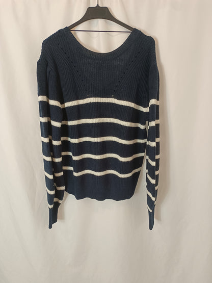 KIABI. Blue striped Tm sweater