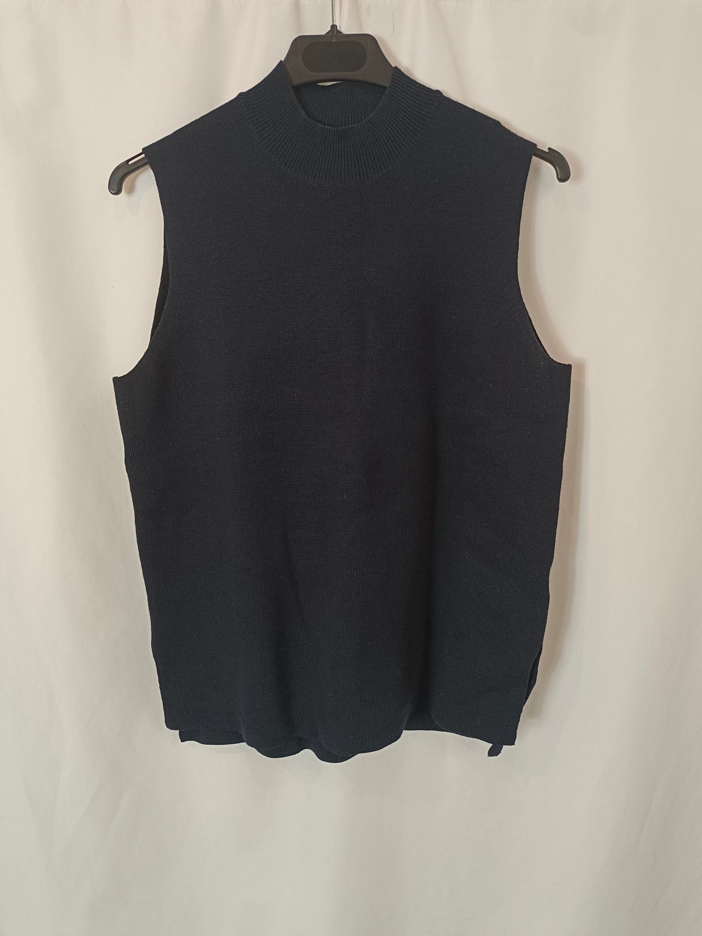 UNIQLO. Blue Prekins Tl Neck Top