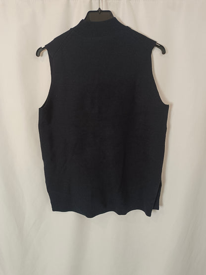 UNIQLO. Blue Prekins Tl Neck Top