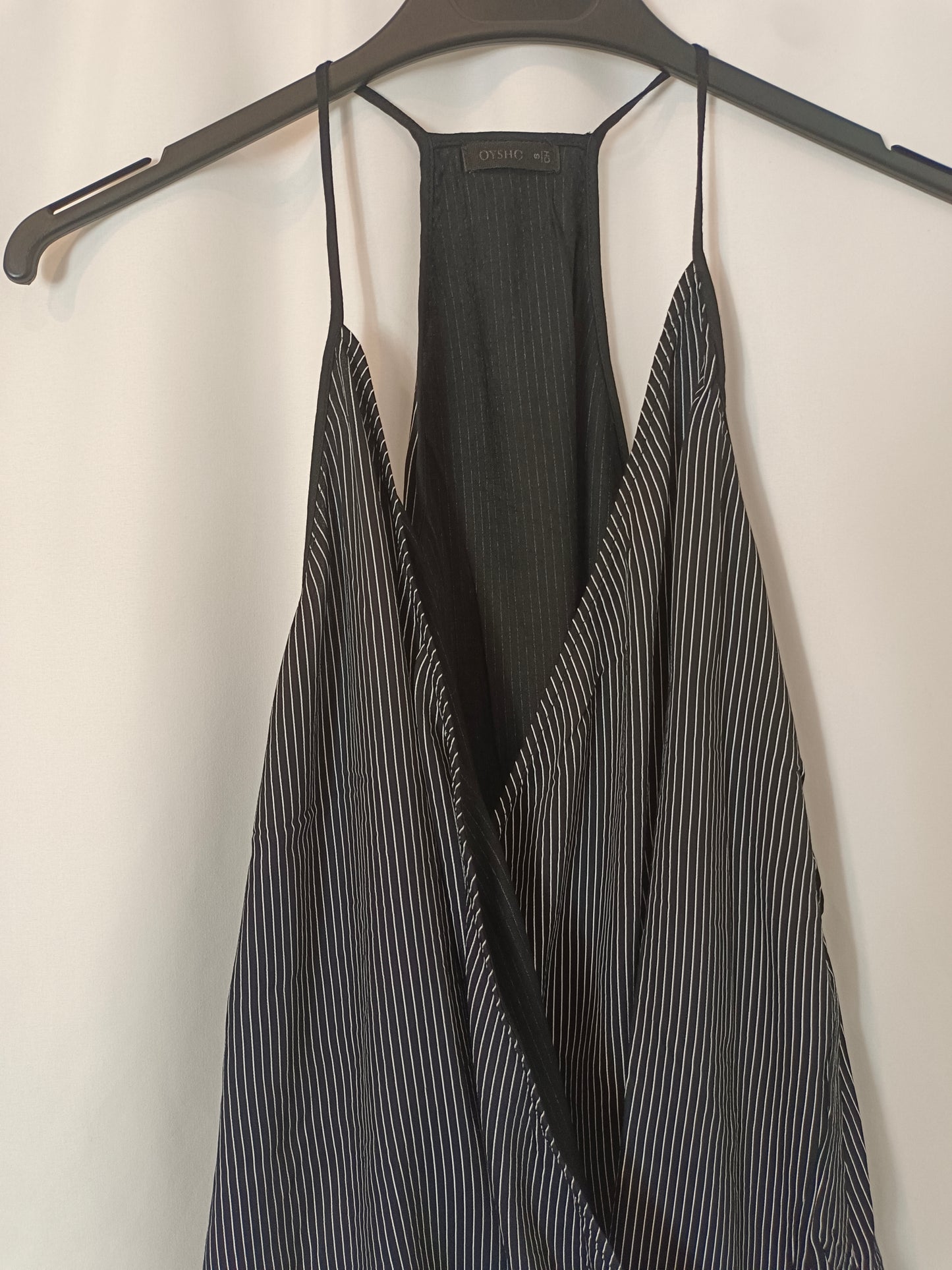 OYSHO. Black striped Ts top