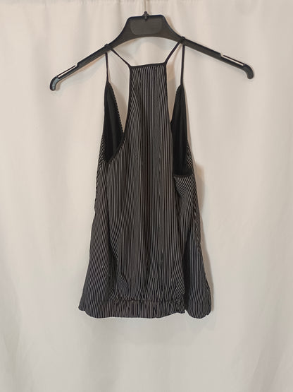 OYSHO. Black striped Ts top