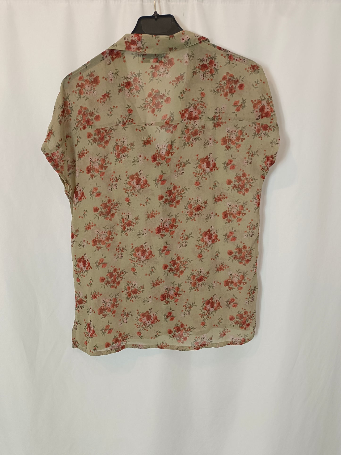 AMICHI. Green floral Ts blouse