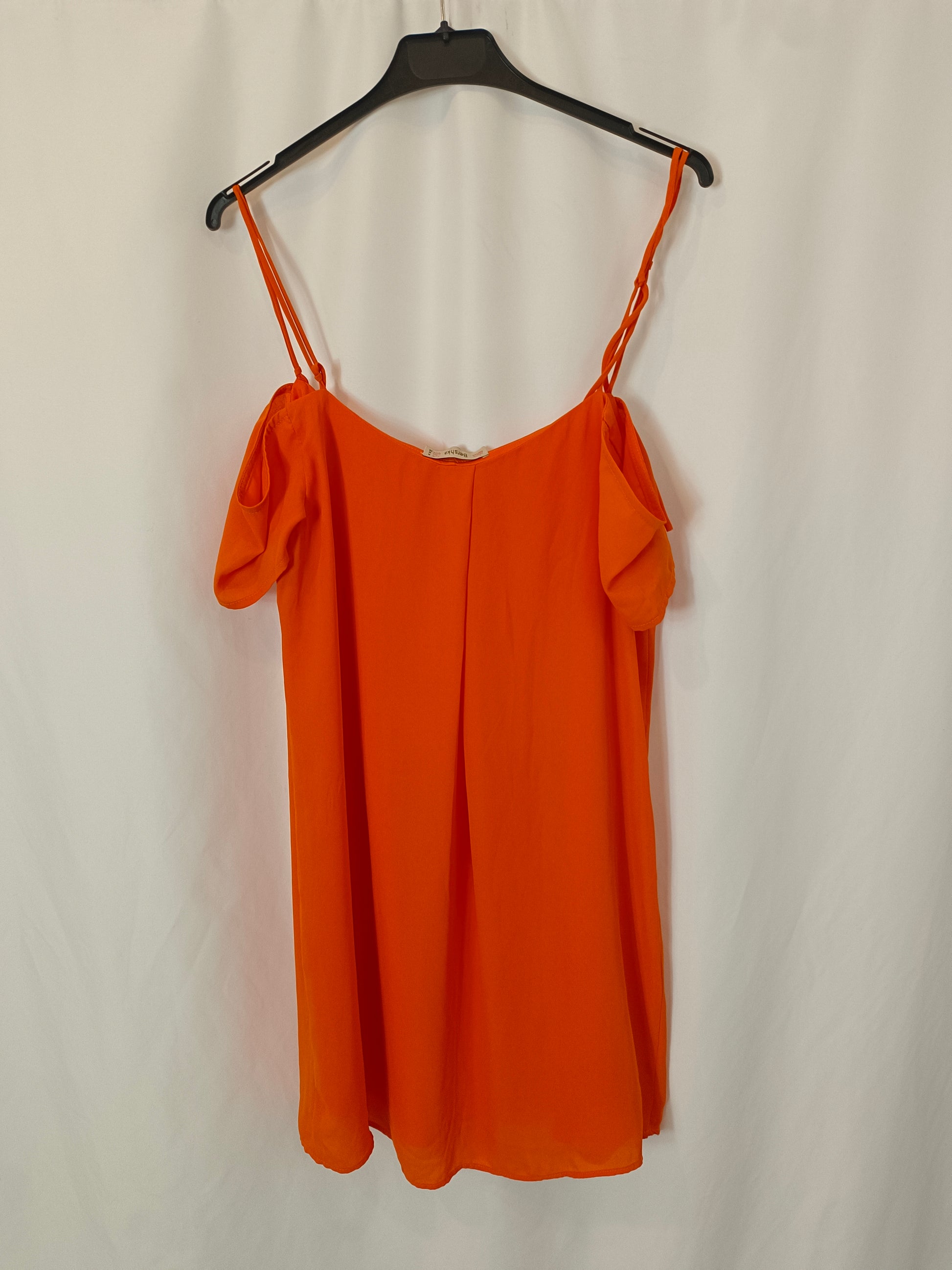 bershka orange dress Bershka