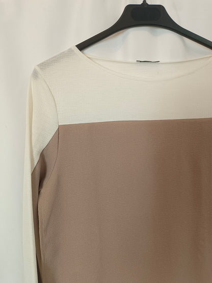 ZARA. Two-tone fluid top Ts