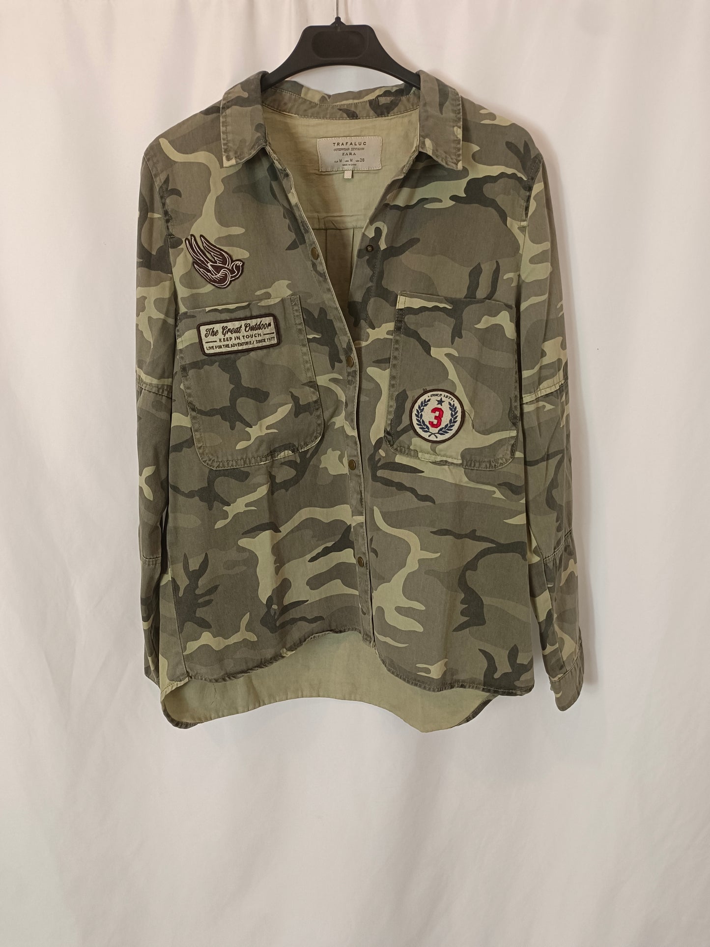 ZARA. Camouflage overshirt TM