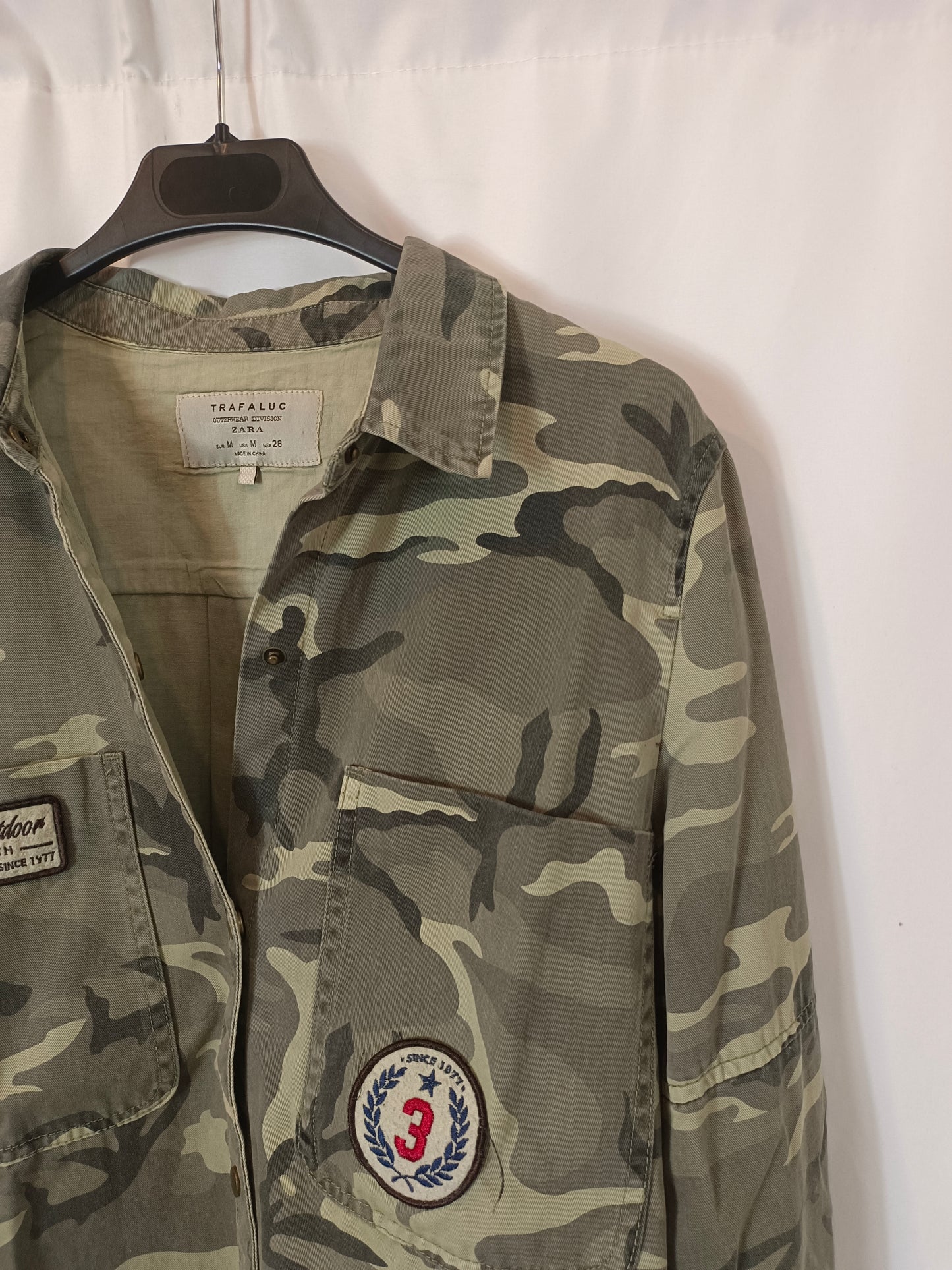 ZARA. Camouflage overshirt TM