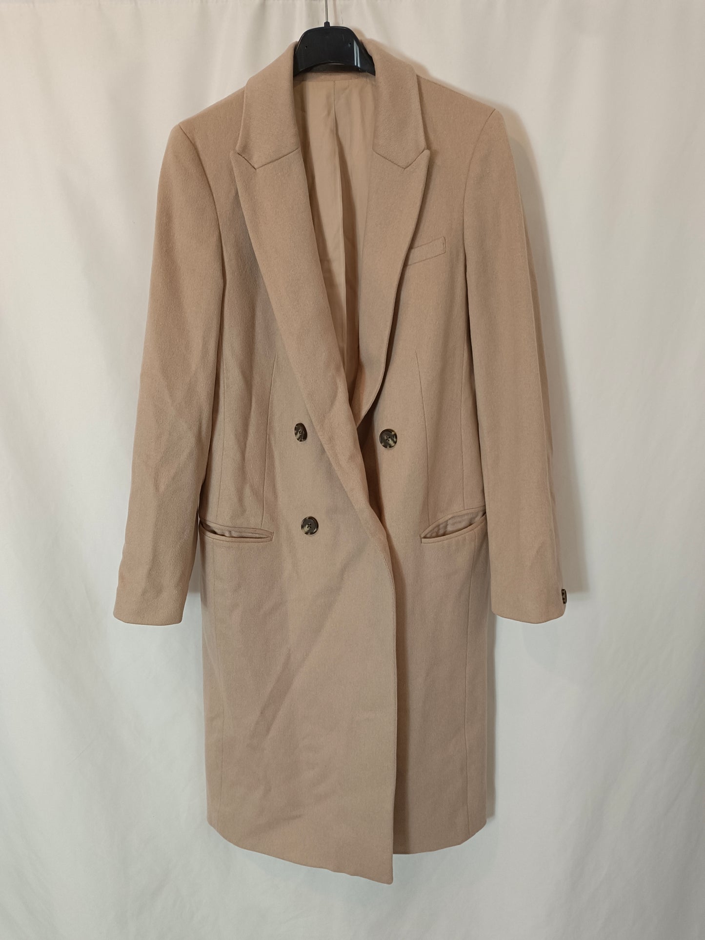 ALLSSAINTS. Nude cloth coat size 36