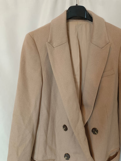 ALLSSAINTS. Nude cloth coat size 36