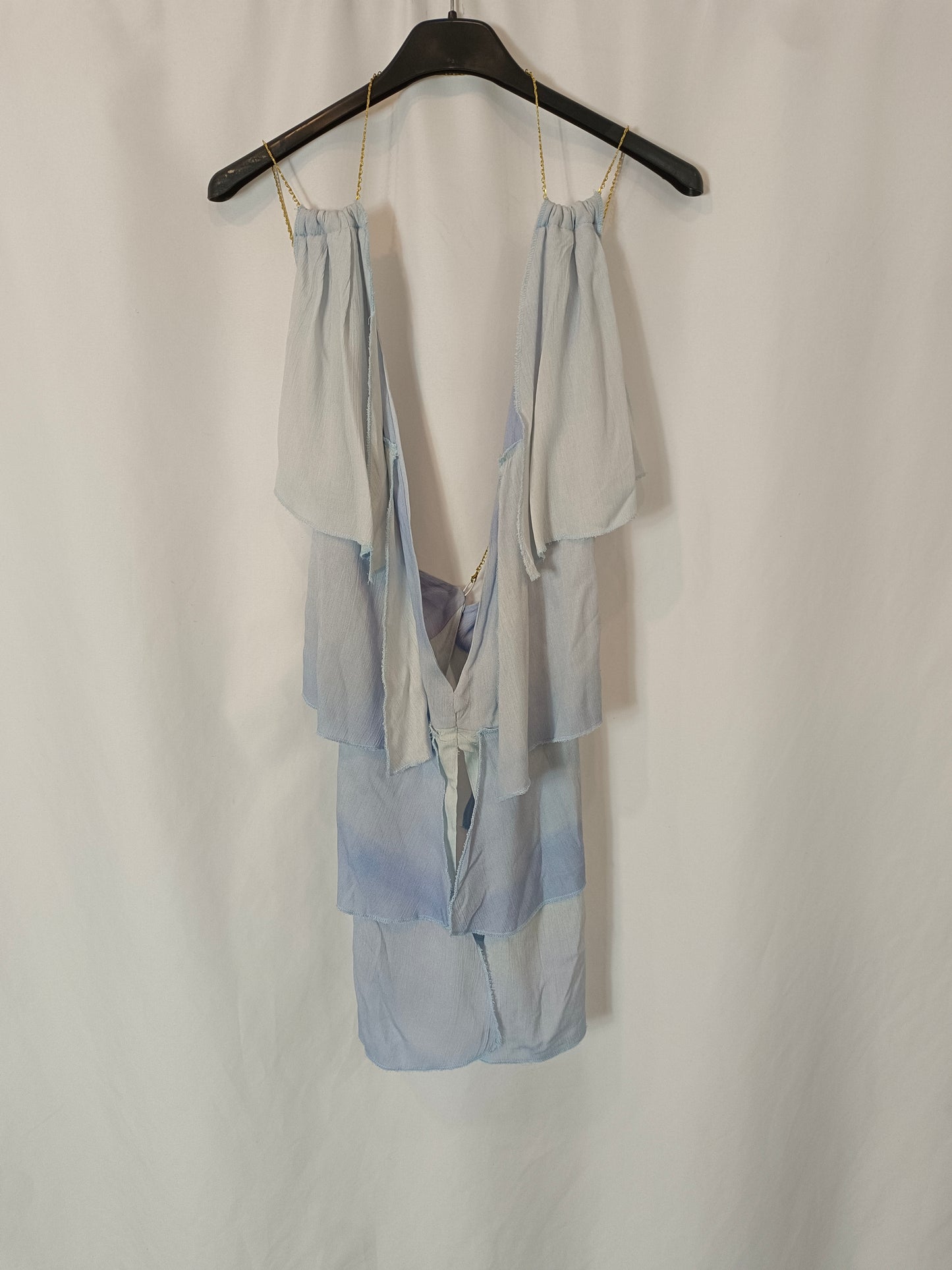 OTHERS. Blue ruffled top TU(s/m)