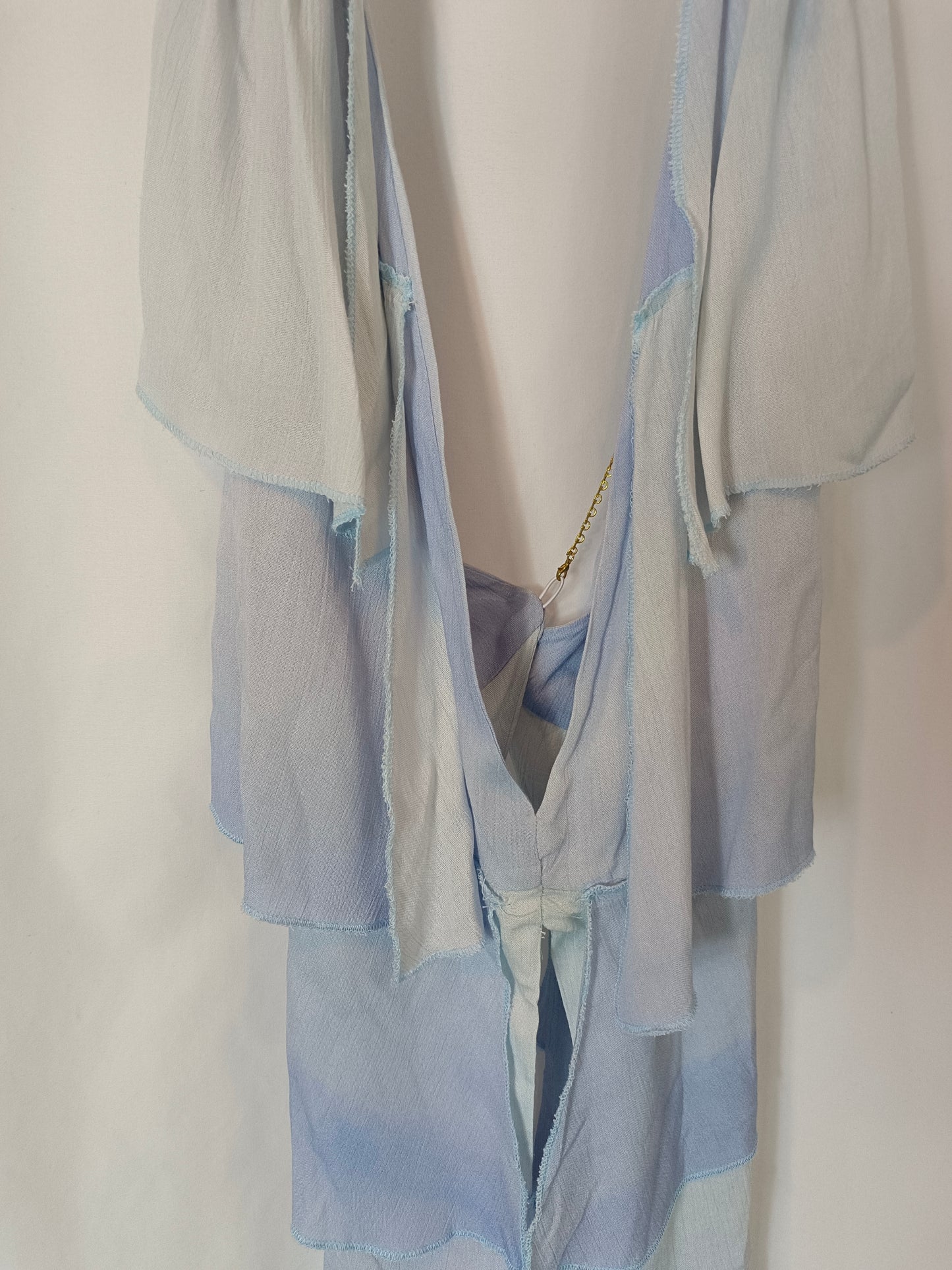 OTHERS. Blue ruffled top TU(s/m)