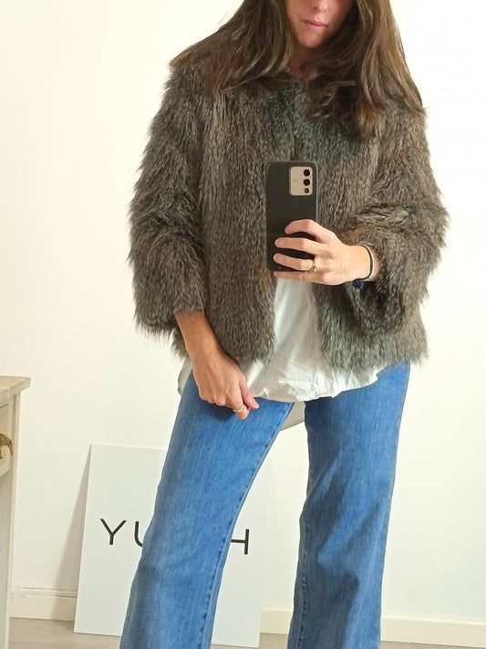 BESTMOUNTAIN. Abrigo corto pelo  T.m