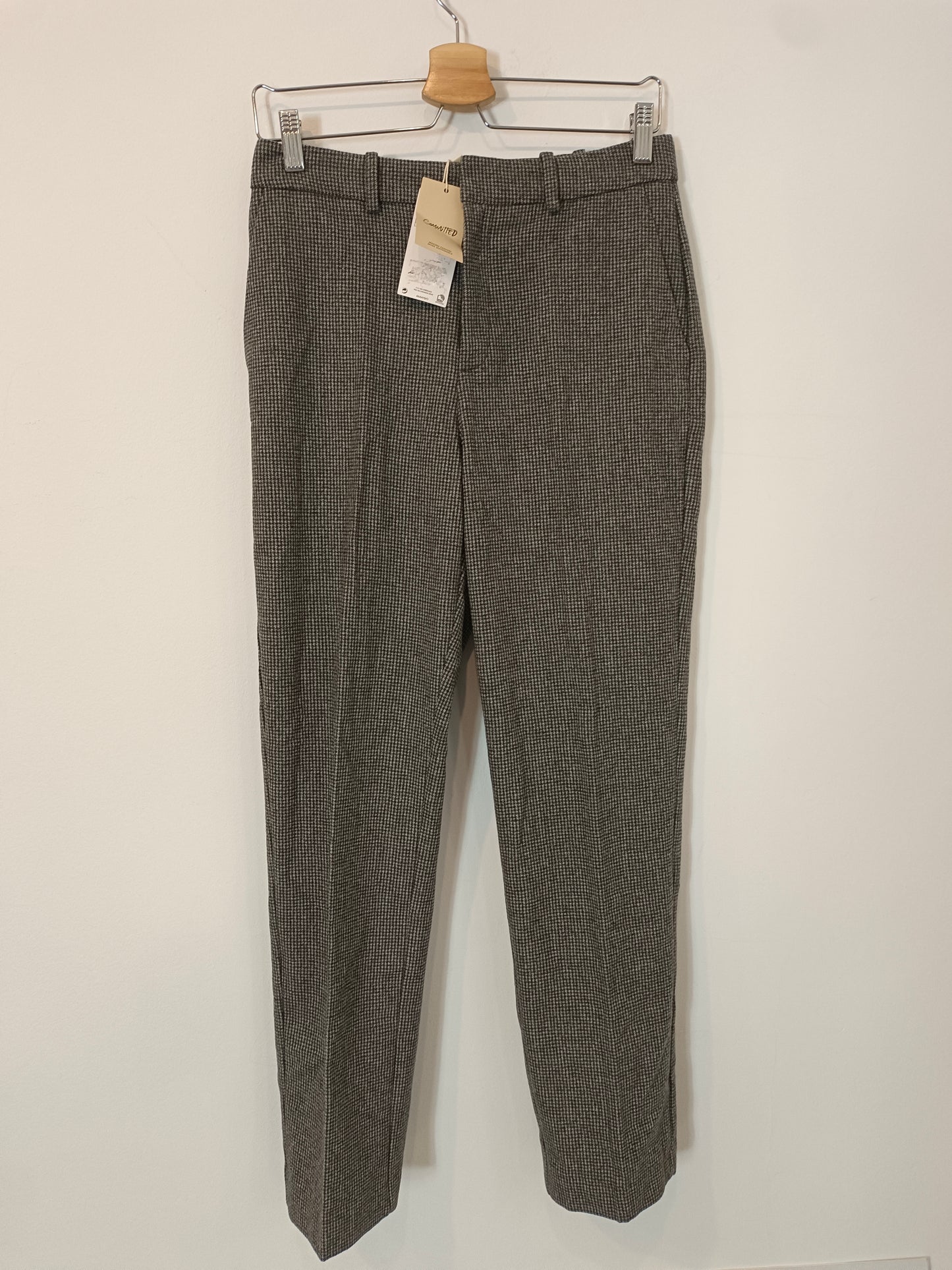 MANGO. Houndstooth trousers size 36