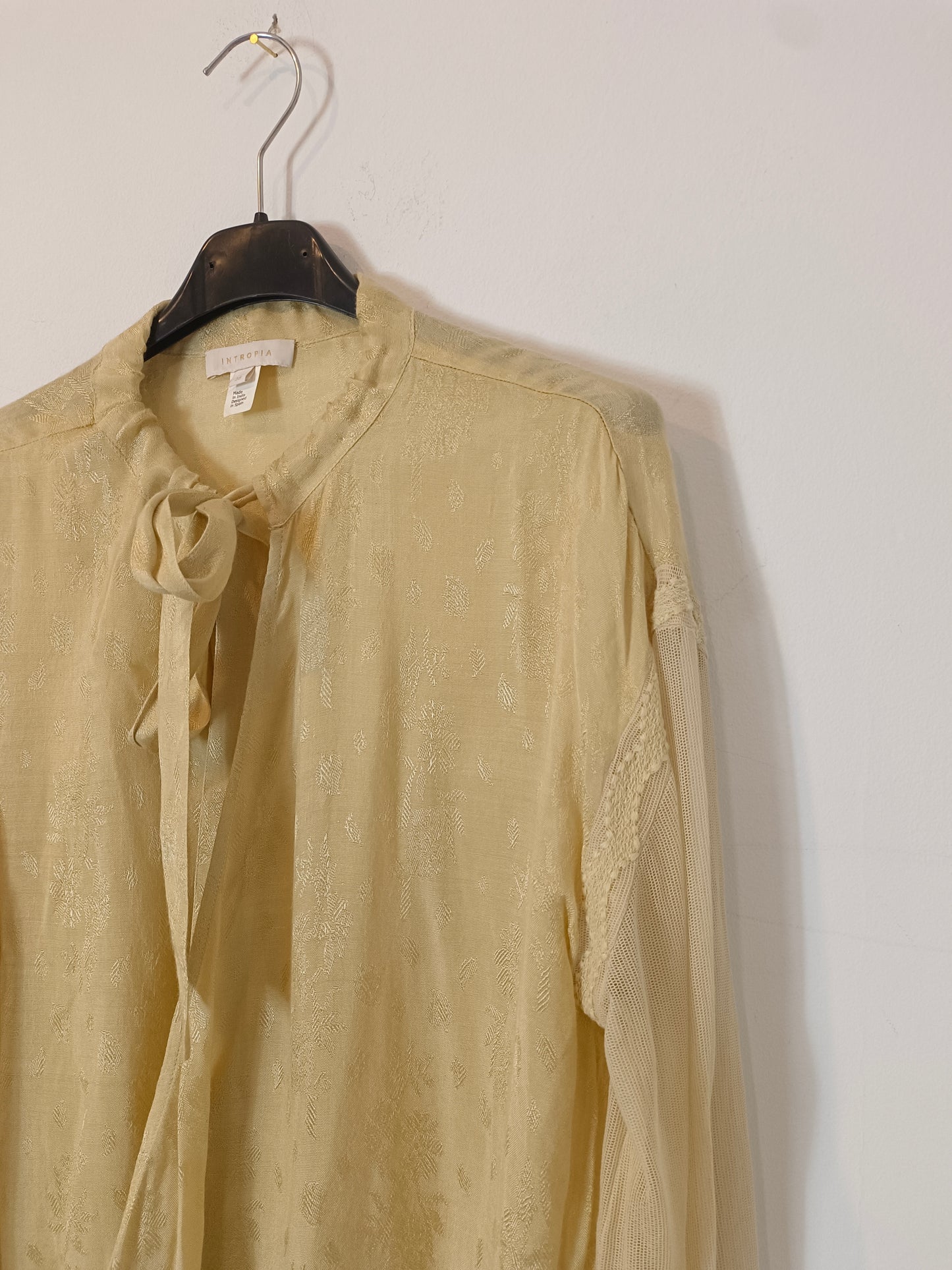 INTROPY. Pastel texture blouse T.38