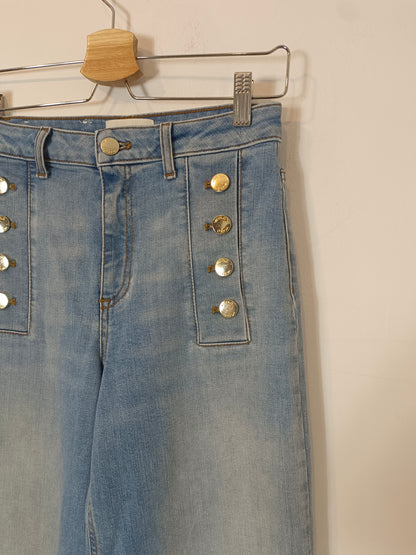 VICOLO. Pantalón denim botones T.xs