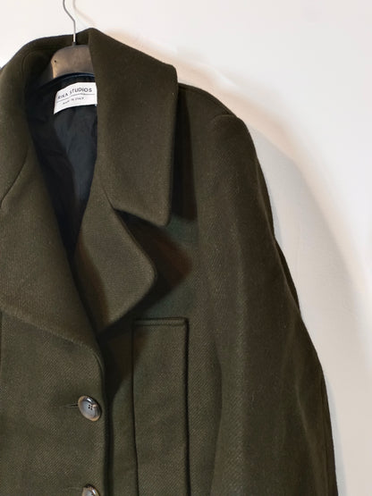 RIKA STUDIOS. Green wool coat Yours