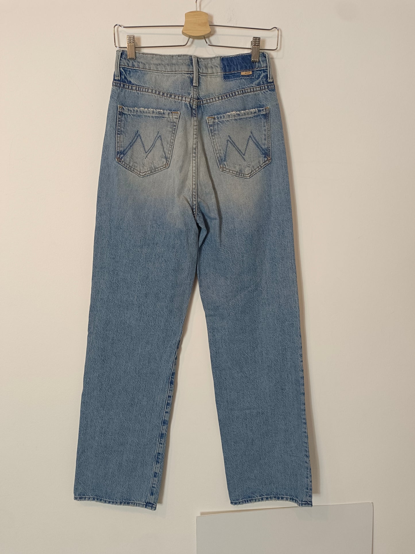 MOTHER. Wide leg worn effect denim T.25(36)