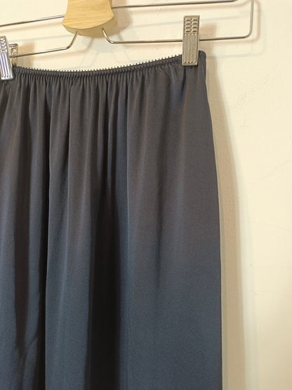 TCN. Falda larga azul seda T.xs