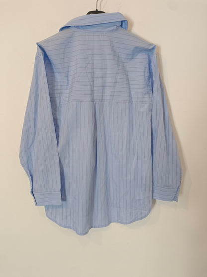 BEATRIZ FUSTER. Blusa azul rayas T.s