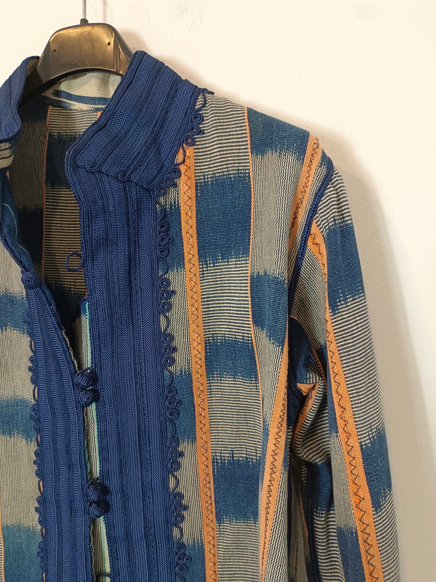 OTHERS. Blue textured jacket YOUR(S)