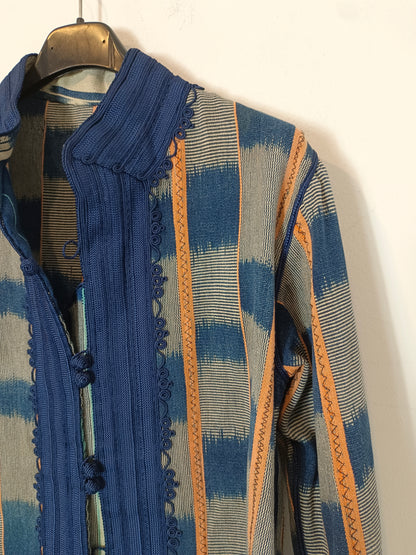 OTHERS. Blue textured jacket YOUR(S)