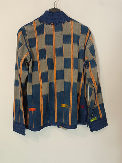 OTHERS. Blue textured jacket YOUR(S)