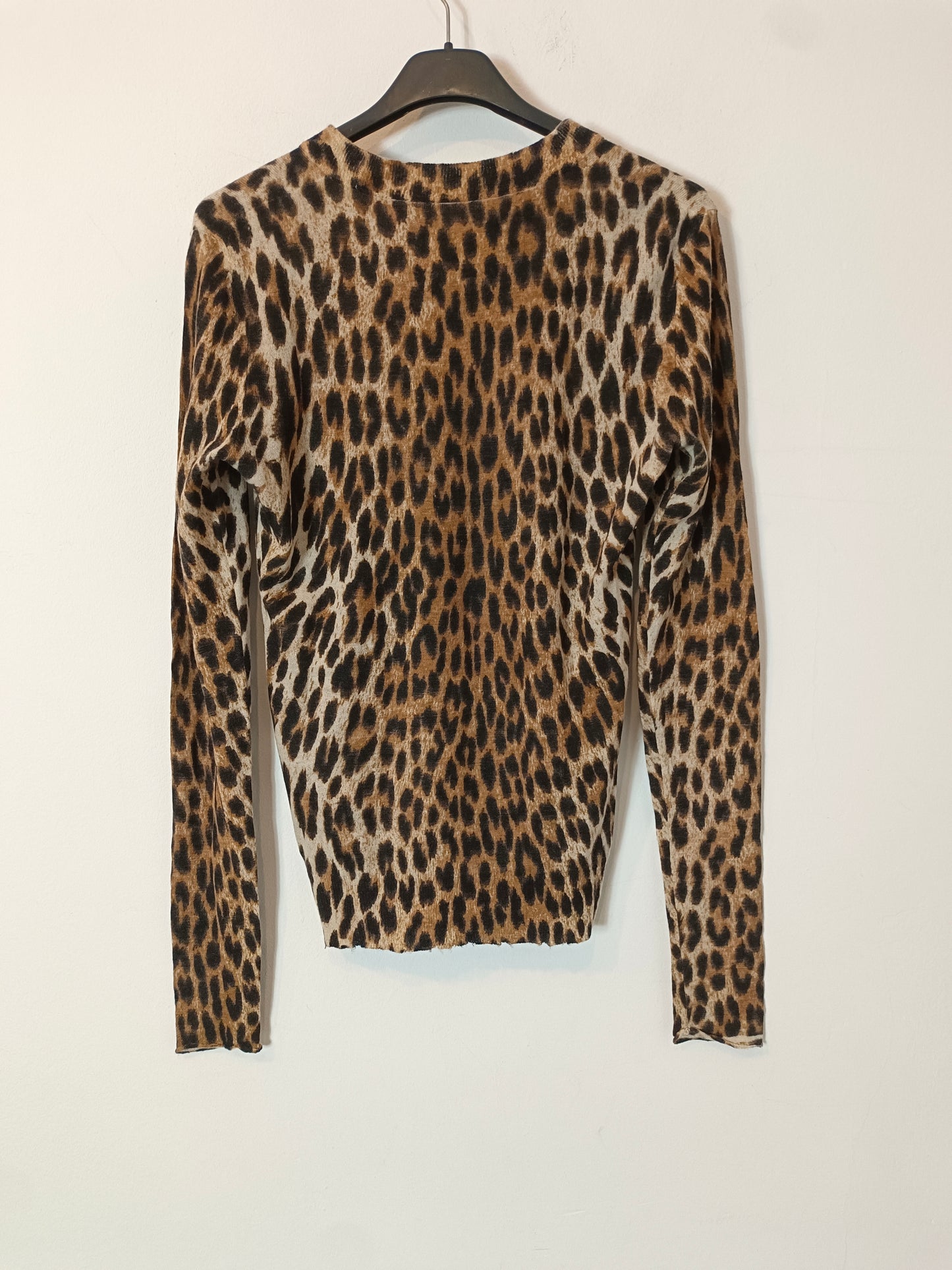ZADIG&amp;VOLTAIRE. Animal print round neck sweater. T.S.