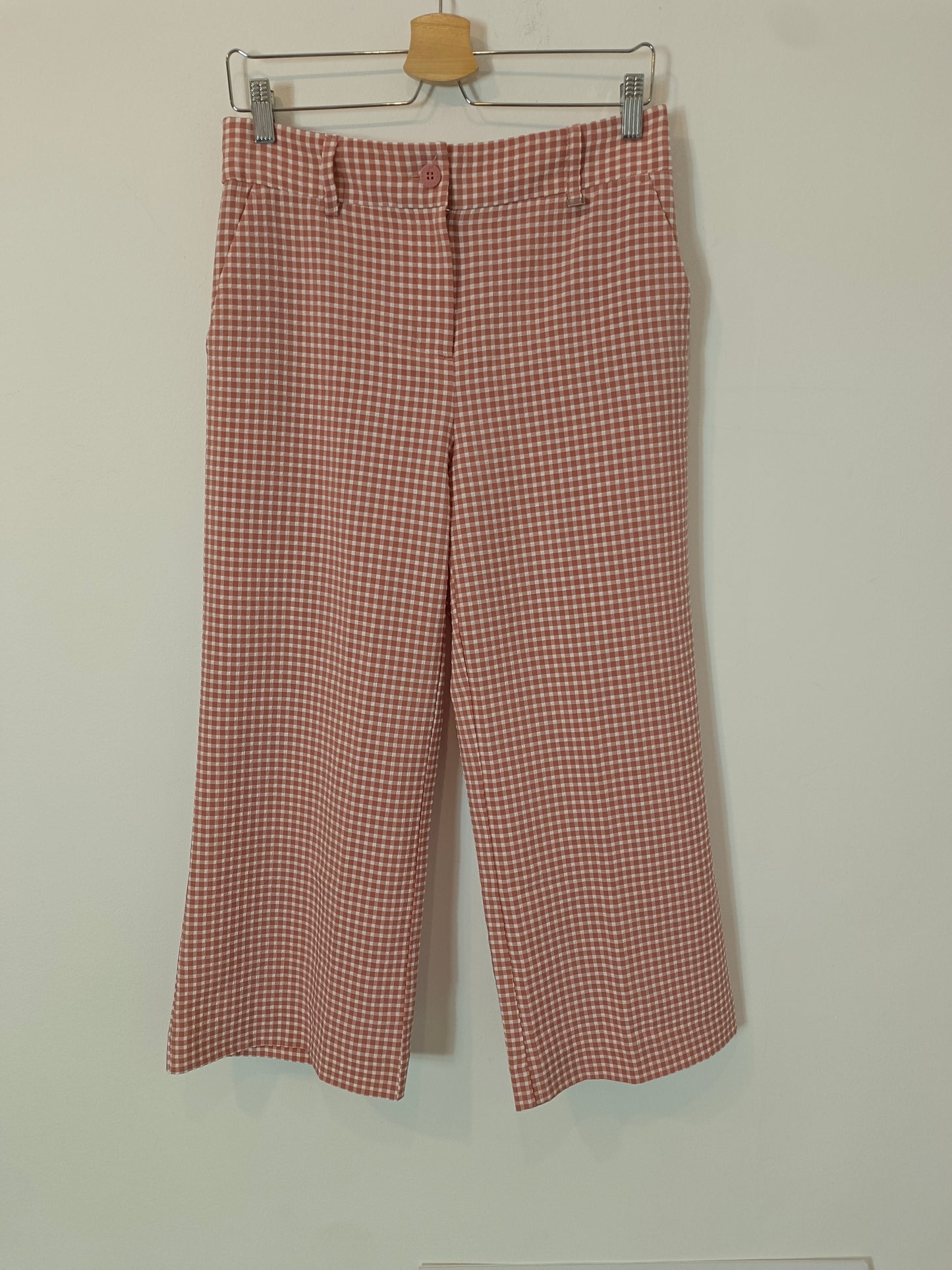 ADOLFO DOMINGUEZ. Gingham trousers, size 36