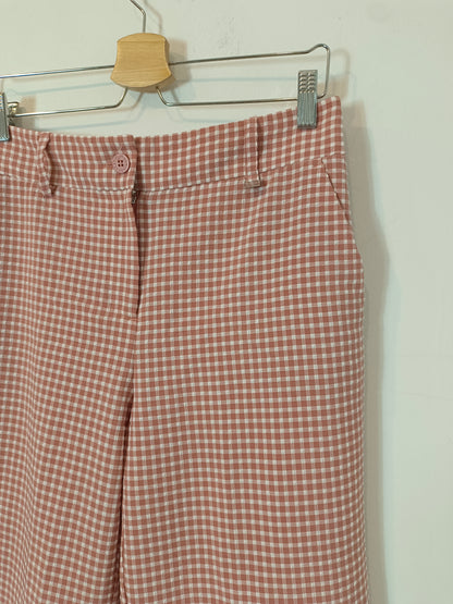 ADOLFO DOMINGUEZ. Gingham trousers, size 36