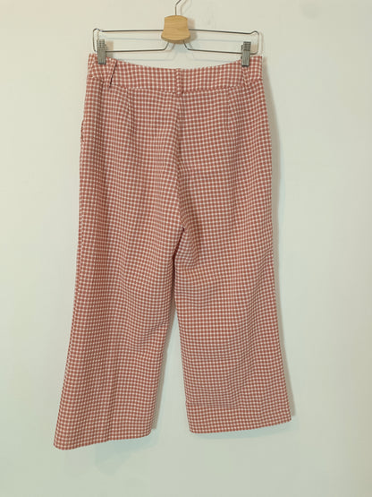 ADOLFO DOMINGUEZ. Gingham trousers, size 36