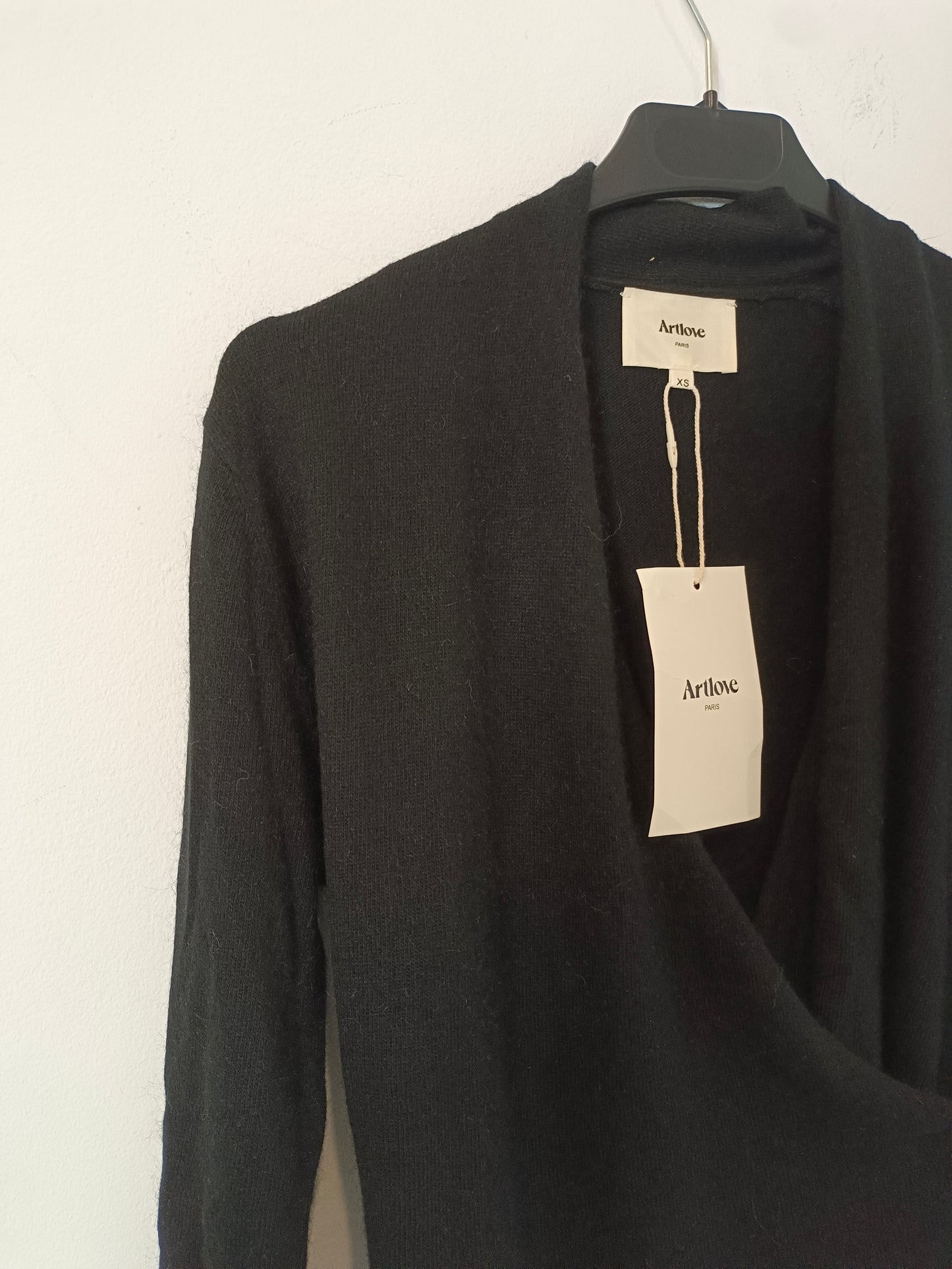 ARTLOVE. Jersey negro cruzado  T.xs