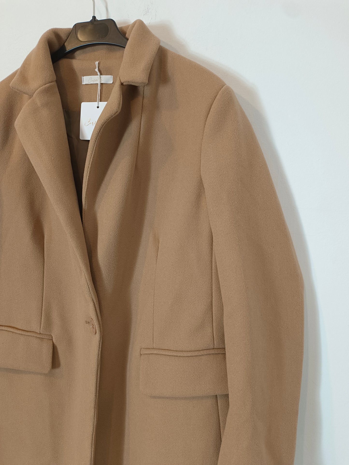 CARLOTA&CO. Abrigo paño camel T. l