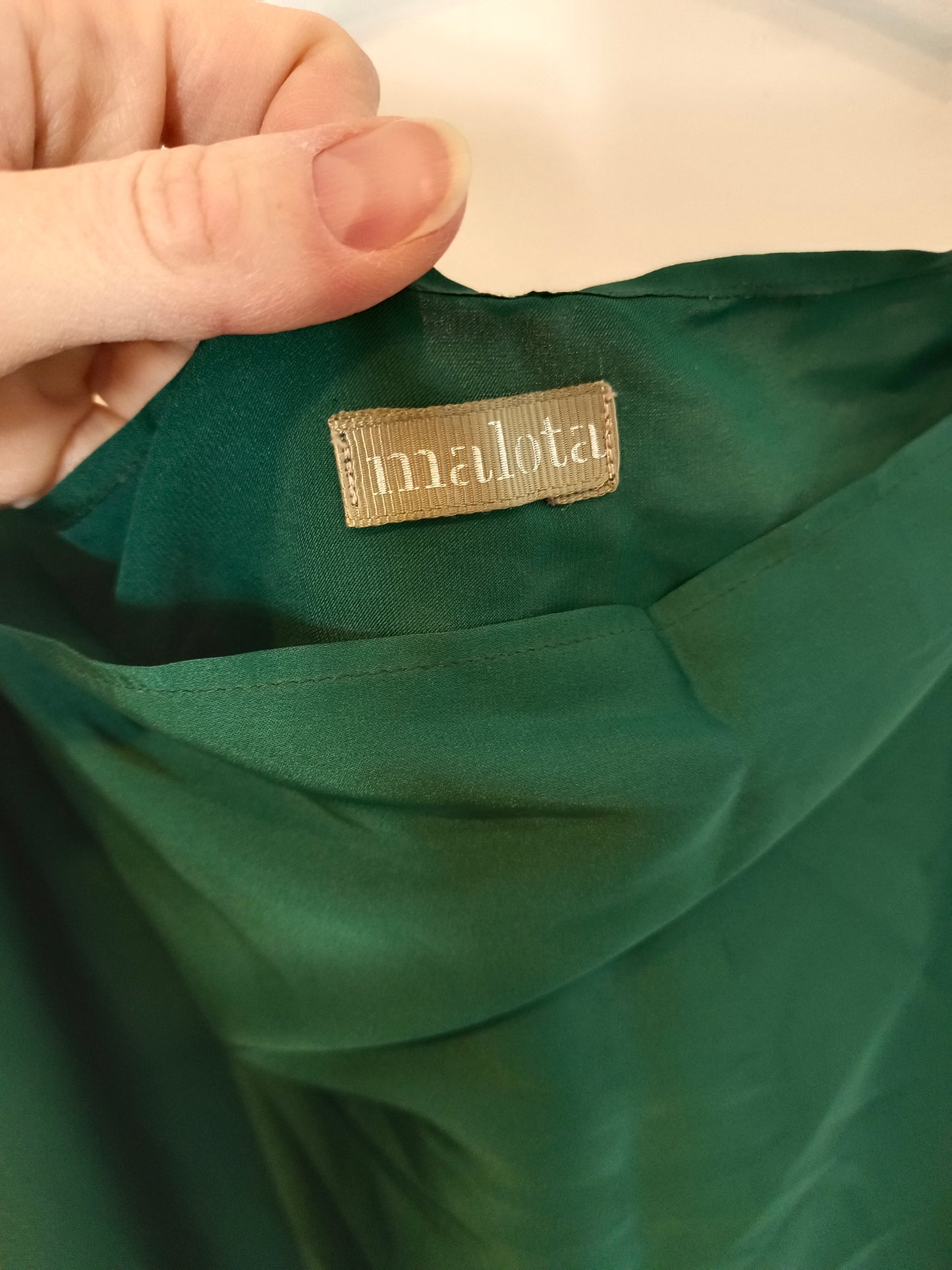 MALOTA. Vestido largo verde TU(l)