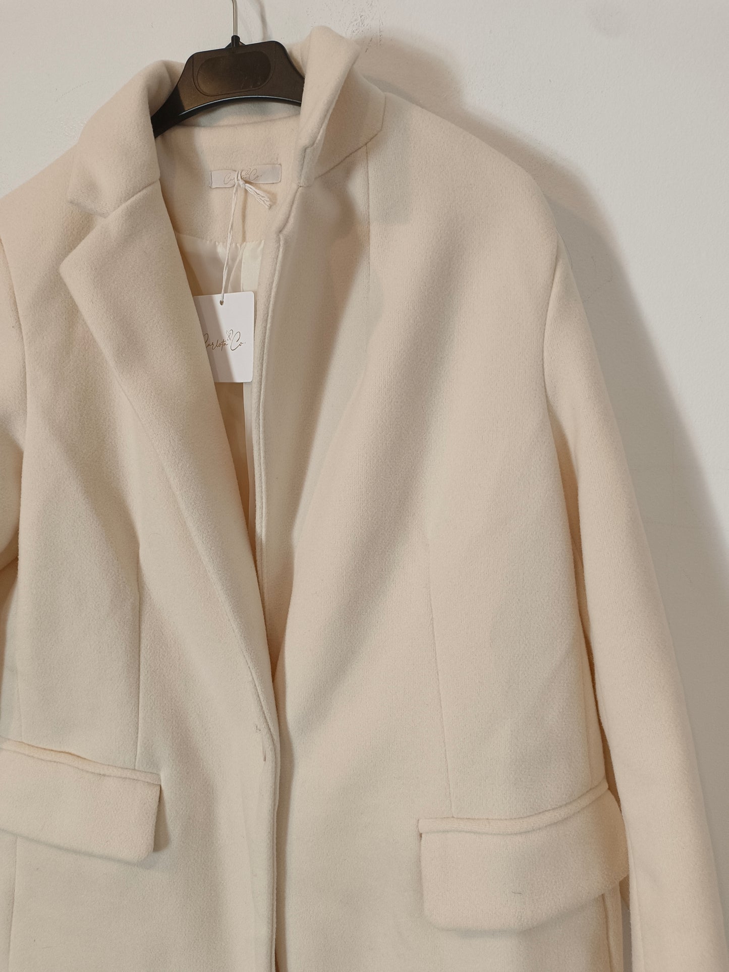 CARLOTA&CO. Abrigo paño beige claro T. l