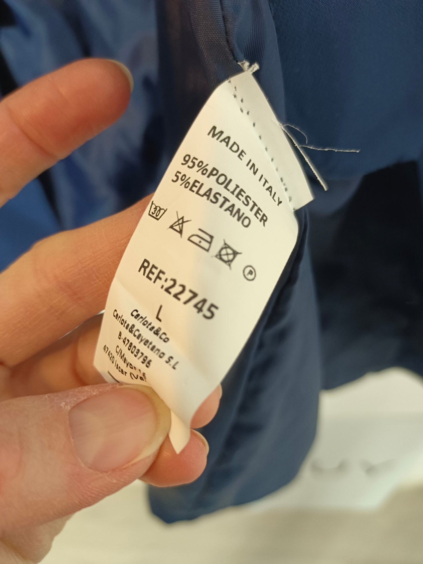 CARLOTA&CO. Blazer fluida azul T.l