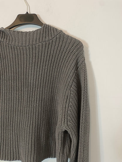 NA-KD. jersey gris capucha T.s