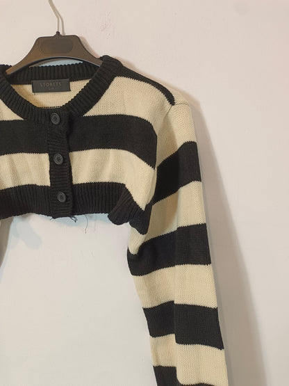 STORESTS. Striped crop sweater TS/M