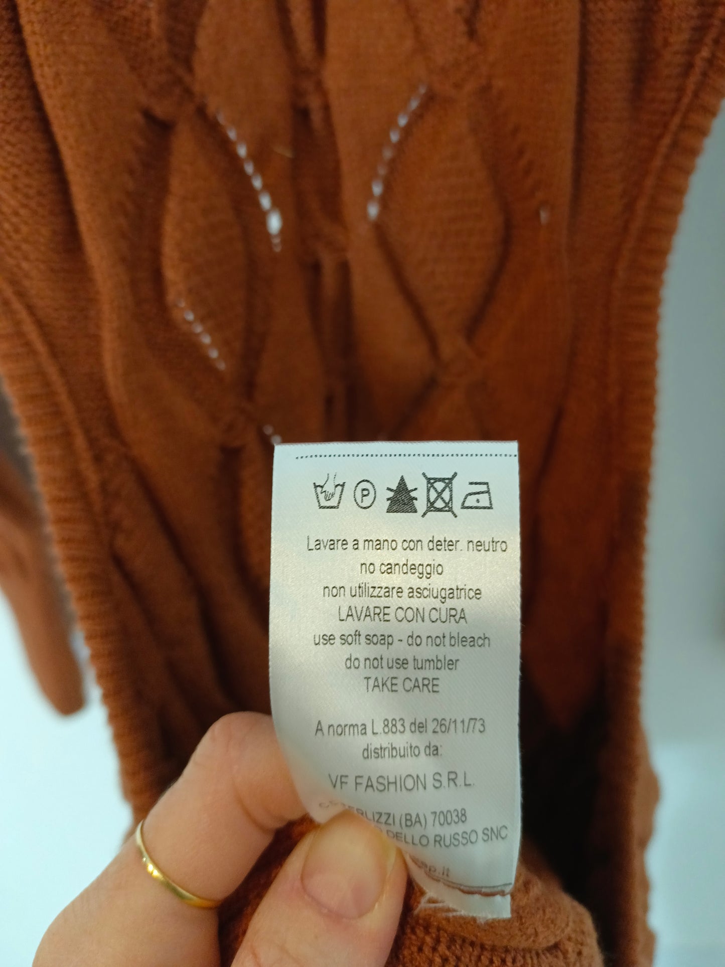 AKEP. vestido ochos color caldera T.s