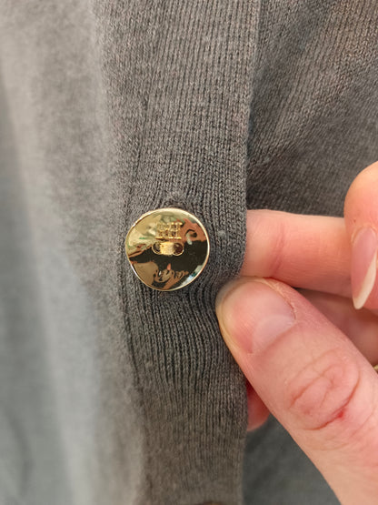 PEDRO DEL HIERRO. Gray lace cardigan YOUR(S)