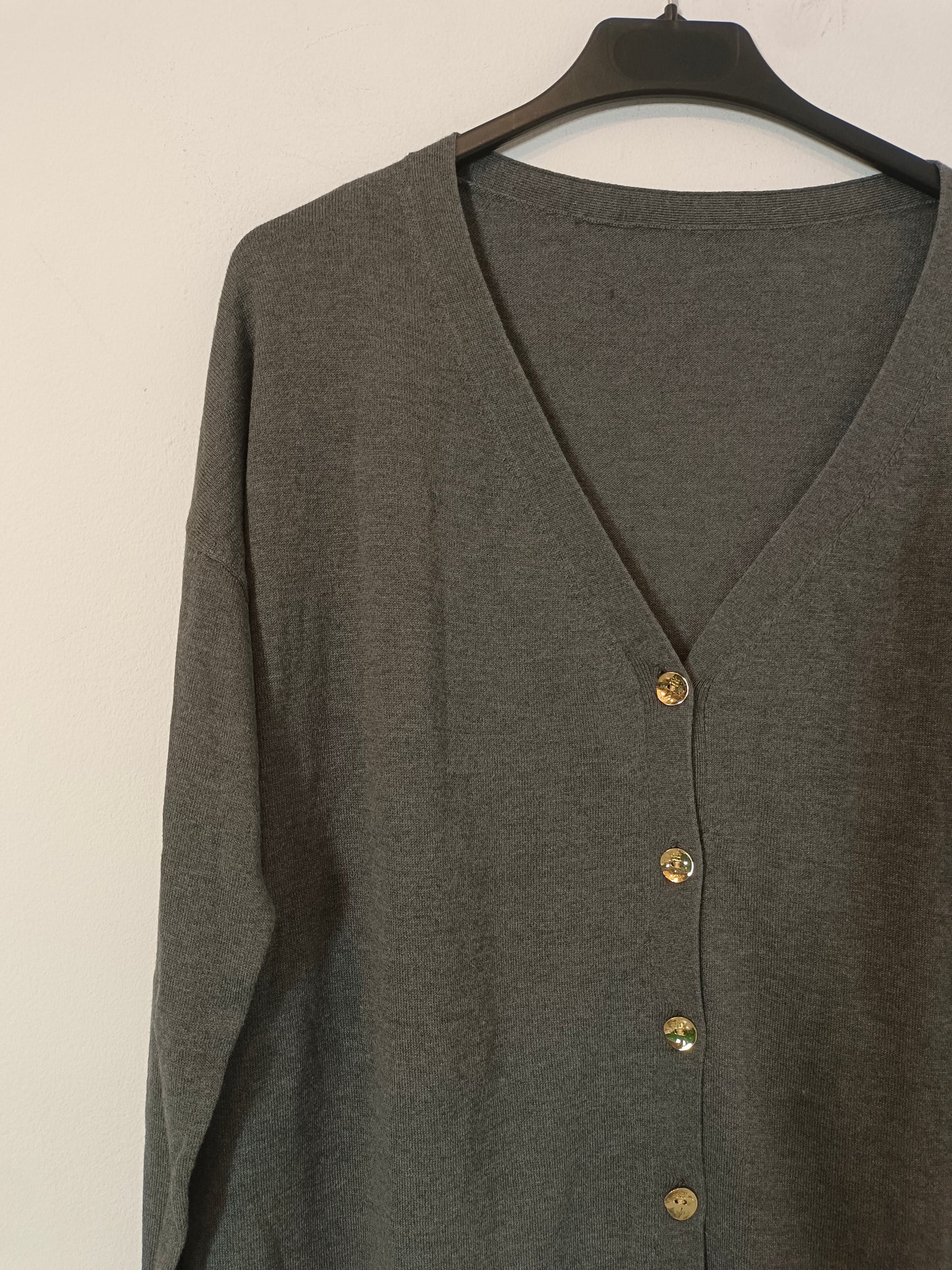 PEDRO DEL HIERRO. Gray lace cardigan YOUR(S)