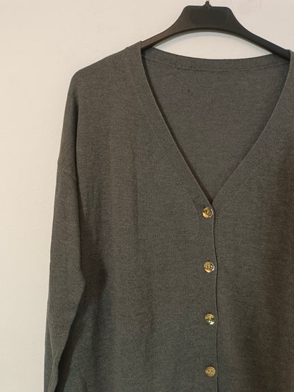 PEDRO DEL HIERRO. Gray lace cardigan YOUR(S)