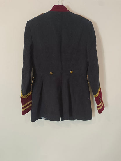 ZARA. Blue coat with gold details Ts