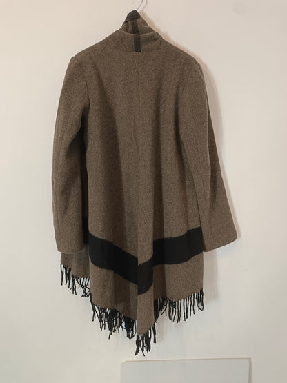 ZARA. Cárdigan jaspeado marrón  T.xs