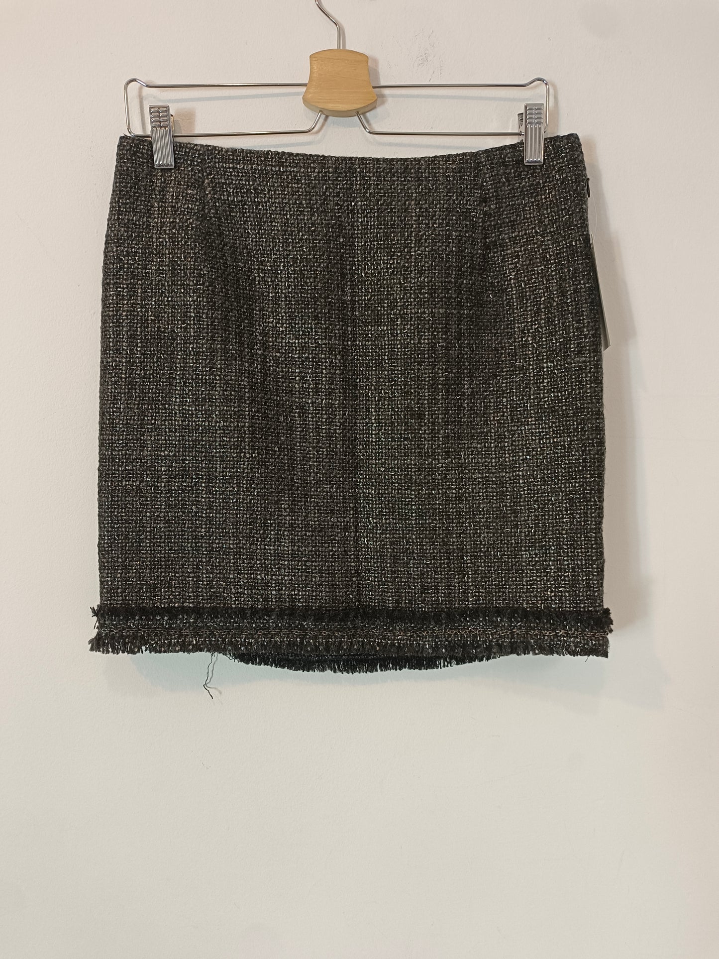 ZARA. Tweed skirt in grey tones Tm